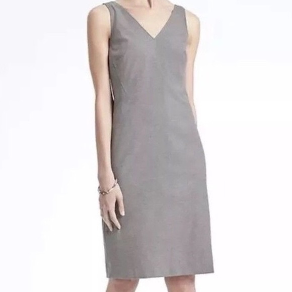 Banana Republic Dresses & Skirts - Banana Republic Women's Grey Luxe Brush Twill Sheath Dress Sizes 0/6